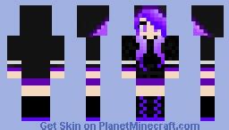 Purple Girl skin Minecraft Skin