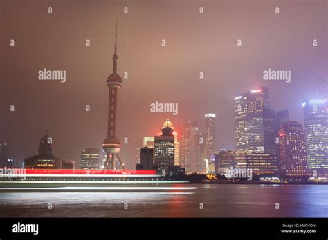 Beautiful night view of Shanghai, the Bund Stock Photo - Alamy