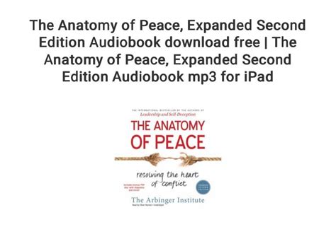 The Anatomy of Peace... Expanded Second Edition Audiobook download fr…