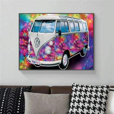 Variety Cute Bus Graffiti Many Colors - selldiamondpainting.com