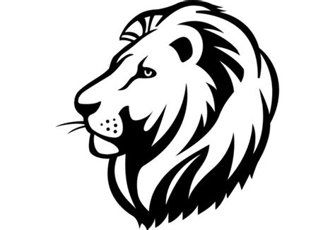 Download High Quality lion clipart black and white fierce Transparent ...