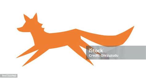 Fox Running Silhouette Illustration Stock Illustration - Download Image ...