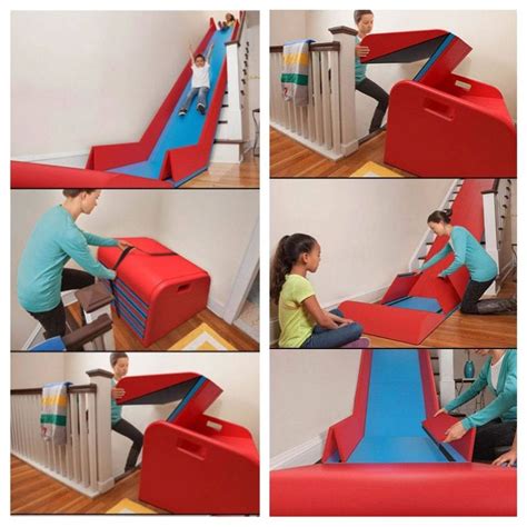 Creative Ideas - Sliderider the Foldable Indoor Stairs Slide