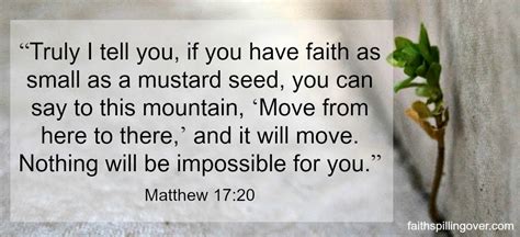 Impossible Dreams and Mustard Seed Faith - Faith Spilling Over