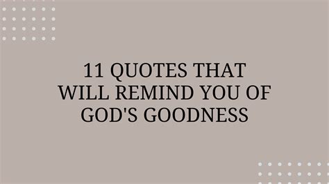 Quotes About The Goodness of God - In Faith Blog