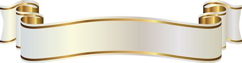 Download White Gold Ribbon Png PNG Image with No Background - PNGkey.com