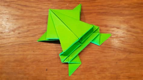 Origami Jumping Paper Frog | Fun & Easy Origami - YouTube