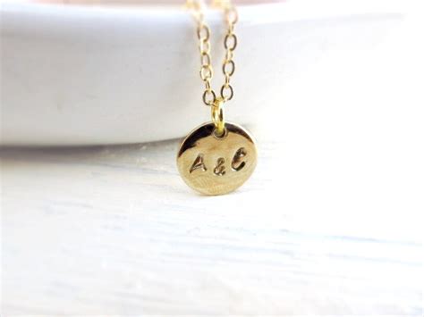 Two Initial Necklace, Gold Initial, Double Initial Necklace ...