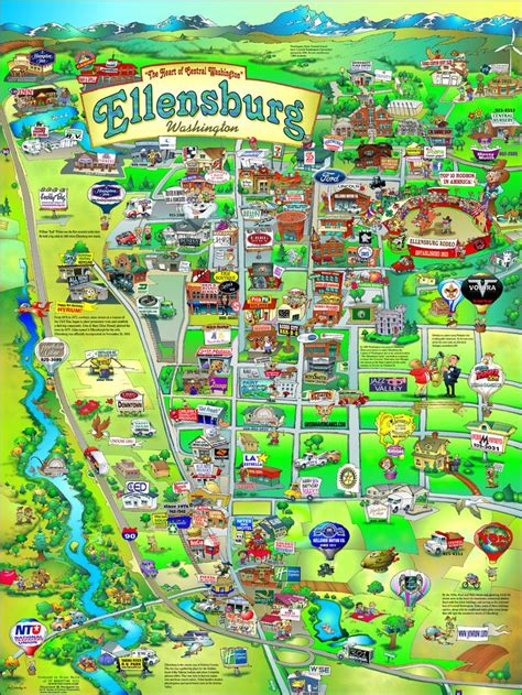 Ellensburg, Washington fun map | SCREAMING TREES (from Ellensburg, Wa…