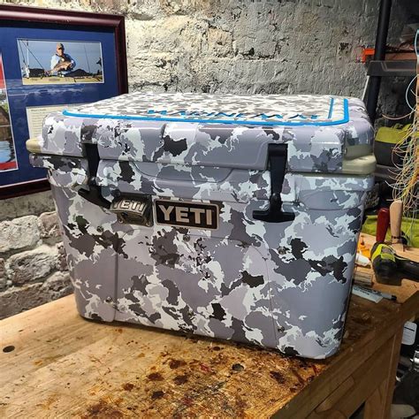 Shelta Camo wrapped on @yeti cooler. – SHELTA High Performance Sun Hats