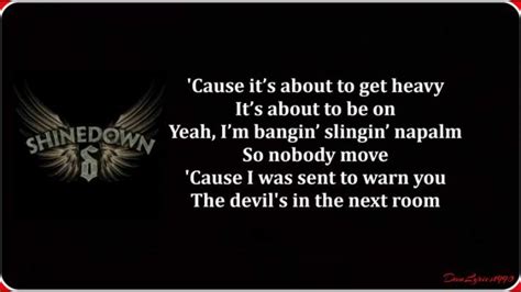 Shinedown Lyrics Devil | Great song lyrics, Shinedown lyrics, Lyrics