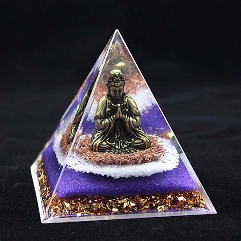 Powerful Orgone Pyramid with Natural Stone - Orgone Pyramids