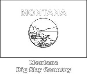 Large, Printable Montana State Flag to Color, from NETSTATE.COM