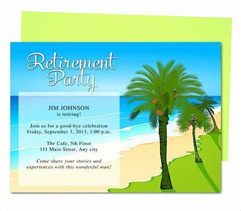 Free Retirement Party Invitations Templates Printable