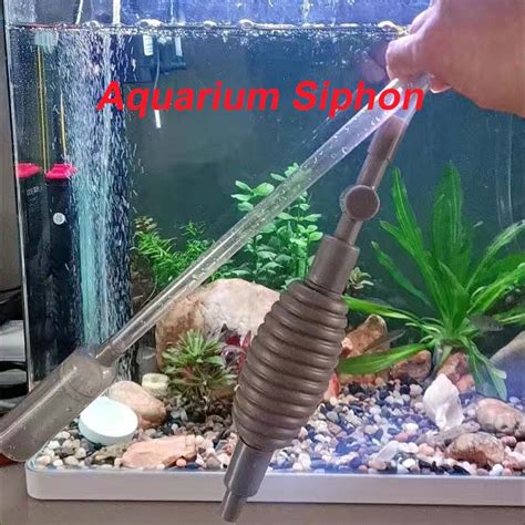 AQUARZOO Aquarium Siphon, Fish Tank Gravel Cleaner Kit for Aquarium ...