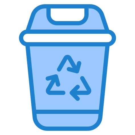 Recycle bin srip Blue icon