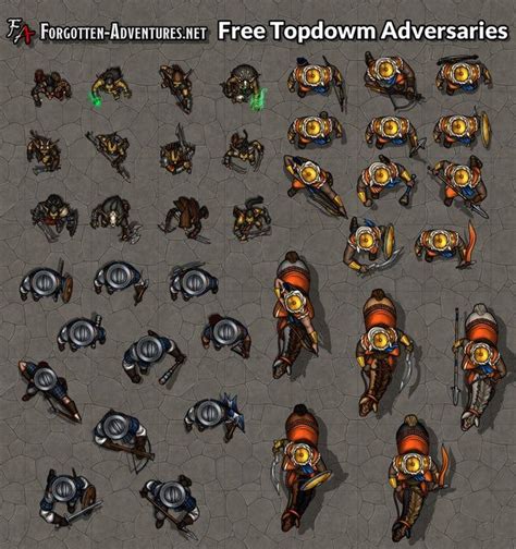 [OC] 350+ Free Topdown Tokens - Google Drive Link in the comments ...