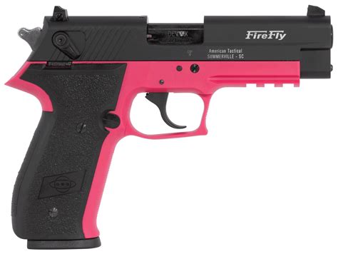 GSG GERG2210FFP FireFly 22 LR 10+1 4″ Black Serrated Slide Pink Zinc ...