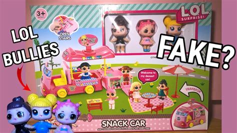 FAKE LOL SURPRISE SNACK CAR? FAKE LOL DOLLS BULLY REAL SURPRISE DOLLS ...