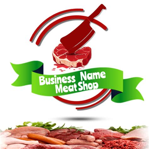 Meat Shop Logo Temp Template | PosterMyWall