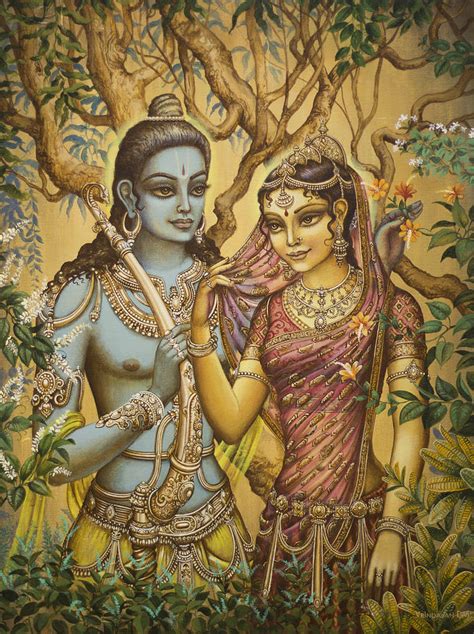 Sita And Ram Painting by Vrindavan Das