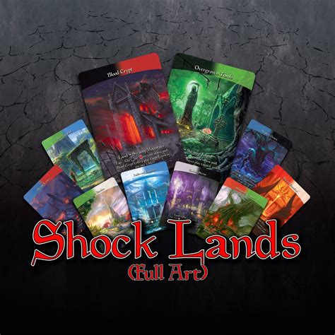 SHOCK LANDS - Set of 10 (Full Art) — Magical Creations Site