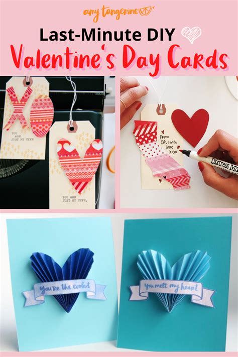 Last-Minute DIY Valentine’s Day Card Ideas — Amy Tangerine