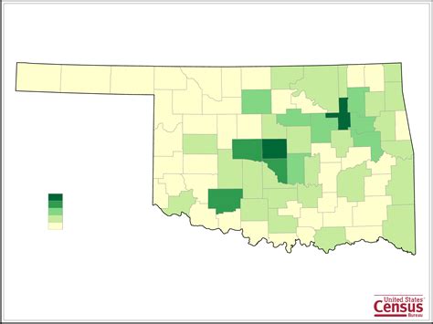 Oklahoma County Population Map Free Download