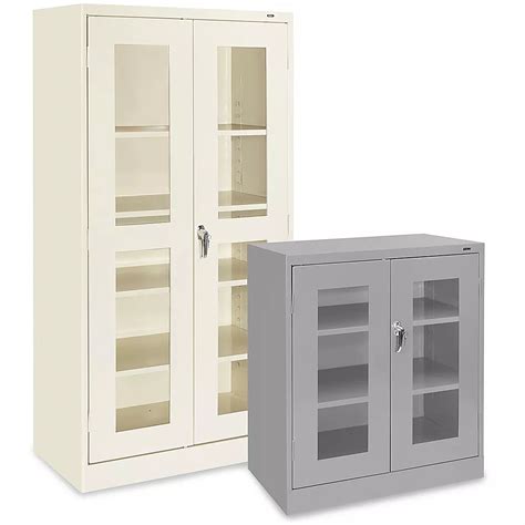 Clear-View Cabinets, Clear-View Storage Cabinets in Stock - ULINE