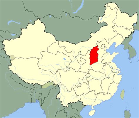 China Shanxi Location Map • Mapsof.net