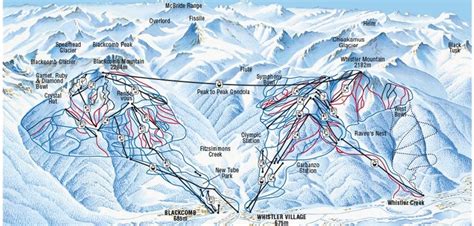 Whistler Ski Piste Map | Crans-montana, Skiing, Whistler