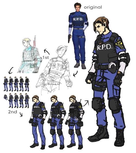 Leon s kennedy concept art resident evil 2 art gallery – Artofit