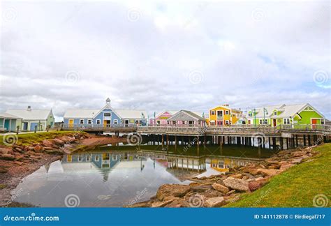 Colourful Buildings at Summerside, Prince Edward Island, PEI, Canada ...