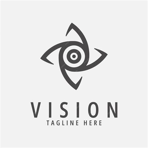 Premium Vector | Vision vector logo vintage template illustration design