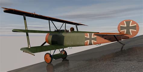 Fokker DR-1 Triplane 3D Model by ChipBassChaos