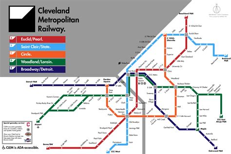 Cleveland Rapid Transit System Map