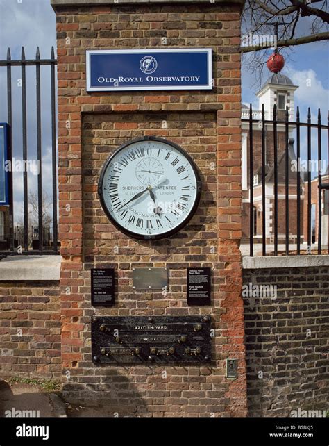 GMT clock and standards of length, Flamsteed House, Greenwich, UNESCO ...