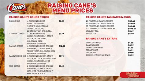 Raising Cane's Increased Menu Prices on Everything (2024)