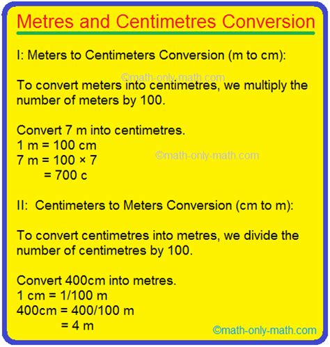 Schuldner triumphierend Infrastruktur conversion metre en centimetre ...