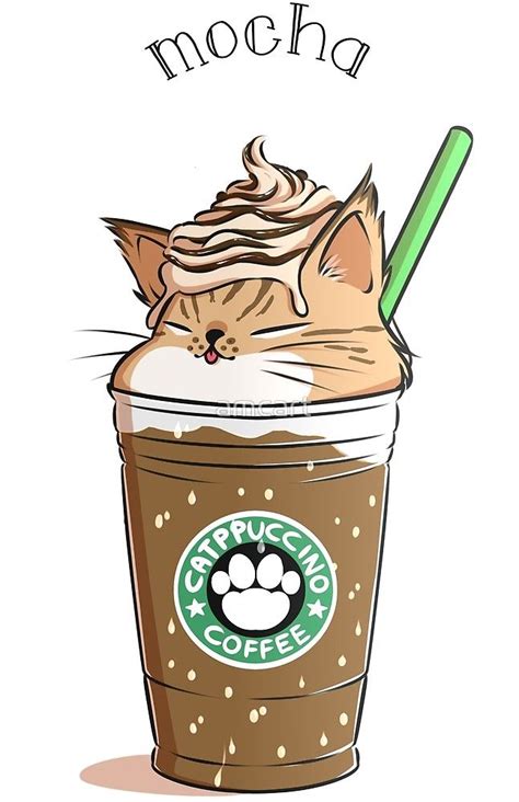 Mocha CATpuccino by amcart | Cute animal drawings kawaii, Cute kawaii ...