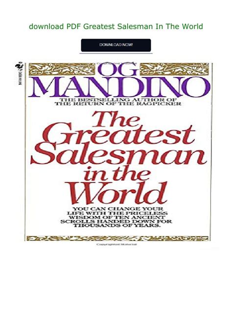 Greatest Salesman In The World Pdf - slidesharetrick