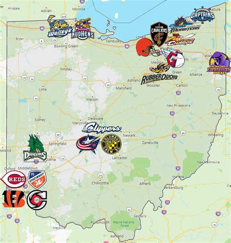 Sports Teams in Ohio - Sport League Maps