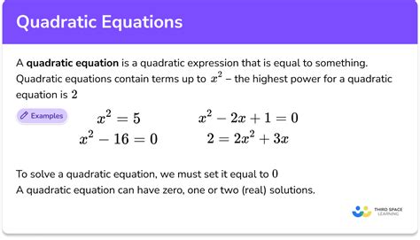 Math Tutorials Quadratic Equations - Tessshebaylo