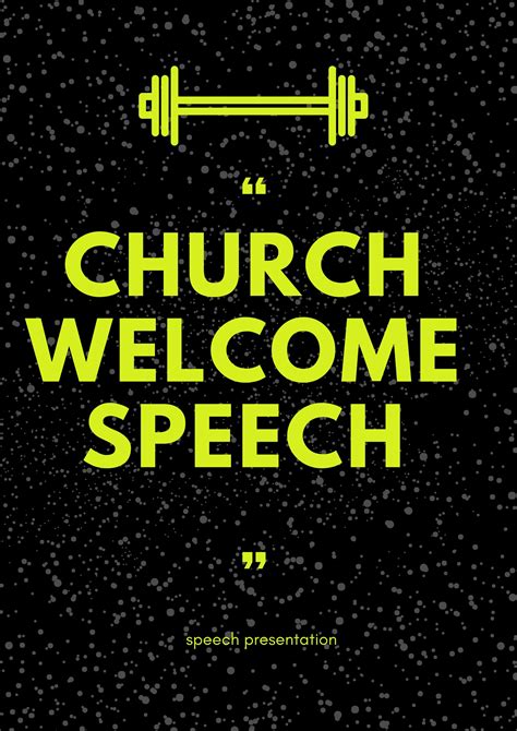 black church anniversary welcome speeches