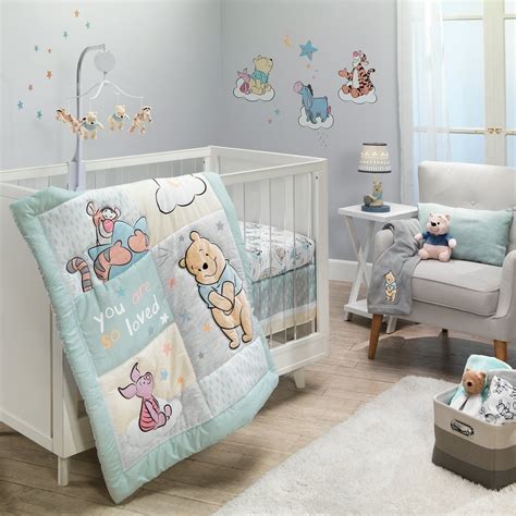 Lambs & Ivy Disney Baby Winnie the Pooh Hugs 3-Piece Nursery Crib ...