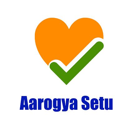 Aarogya Setu Logo Isolated On White Background Mobile Application Stock ...