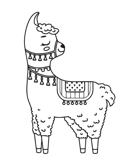 Llama llama Coloring Page Creative Kids - TSgos.com