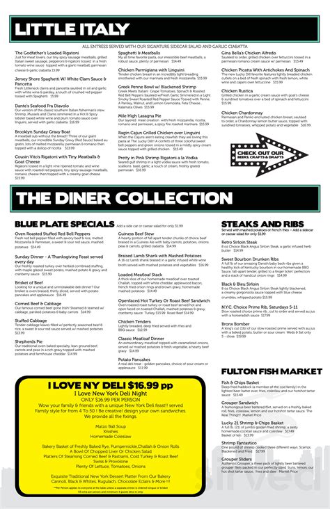 The Lucky Dill menu in Palm Harbor, Florida, USA