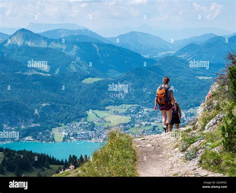 Wandern im Salzkammergut Stockfotografie - Alamy