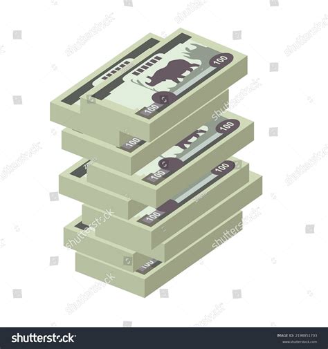 Nepalese Rupee Vector Illustration Nepal Money Stock Vector (Royalty ...